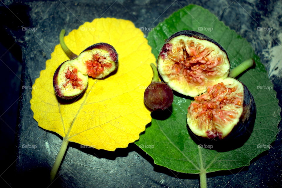 Fig with leafs 