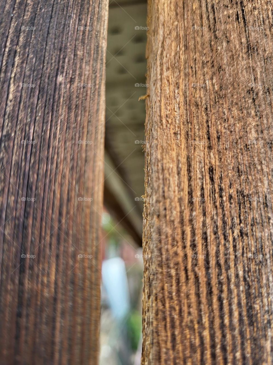 Fence planking rough weathered wood planks