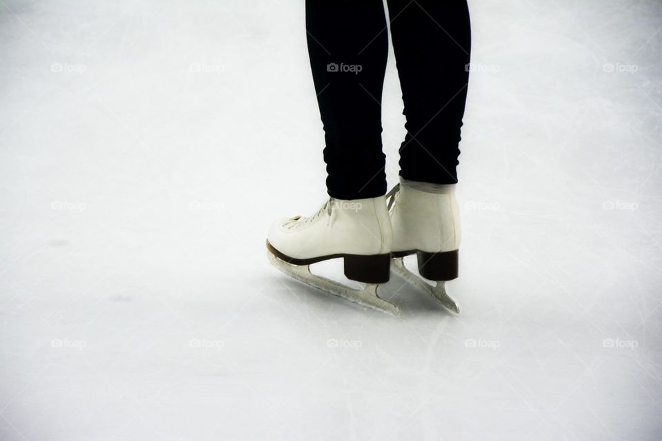 woman ice skating