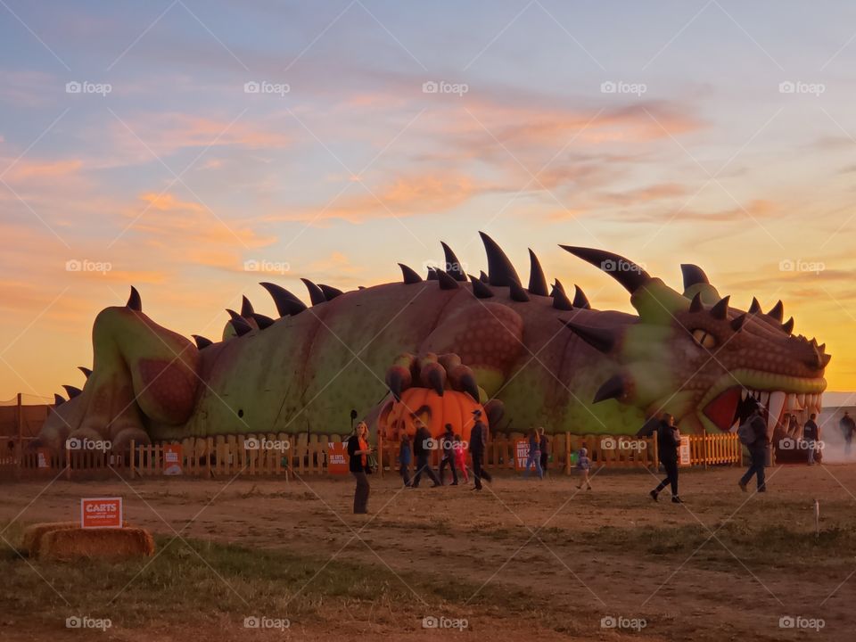 the beast at the pumpkin patch