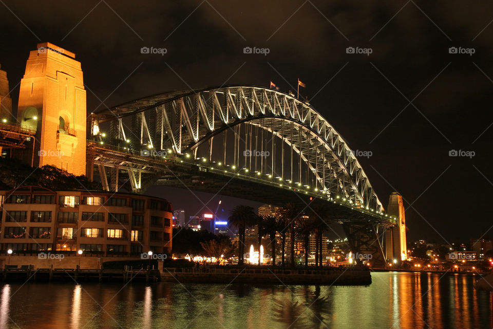 water night lights bridge by kshapley