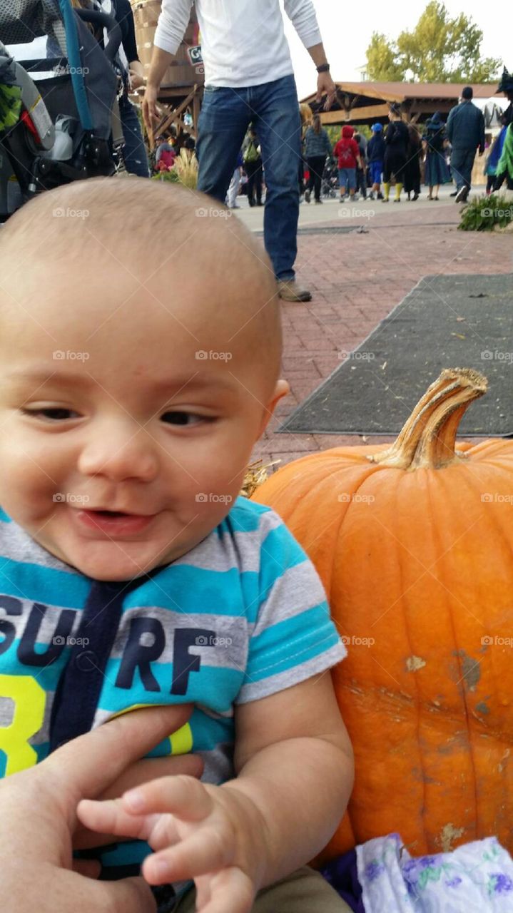 Baby love and pumpkins