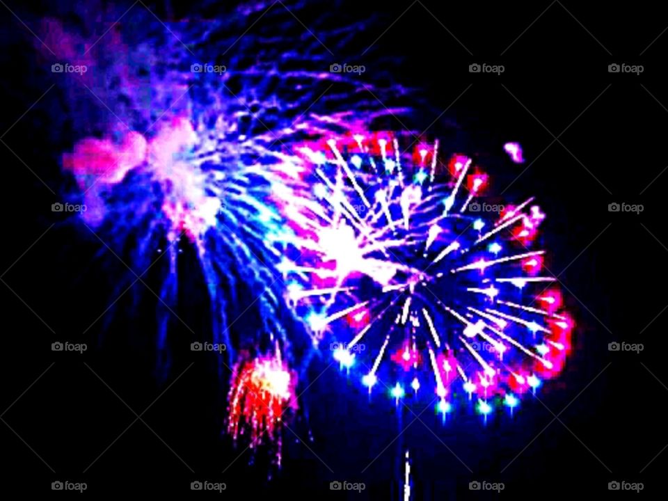 Fireworks in the sky