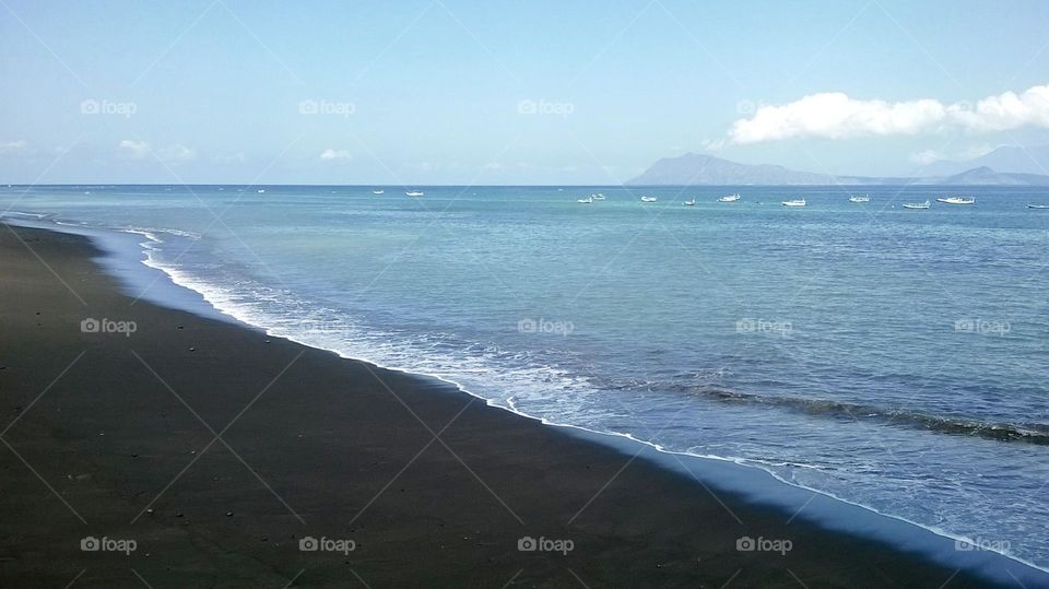 Beach view in the morning.