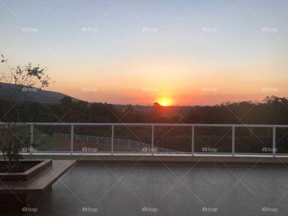 Vista do pôr do sol - Sunset view