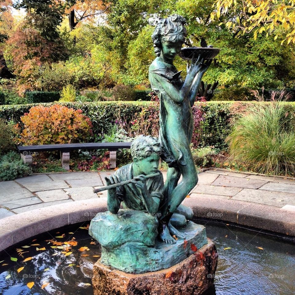 Conservatory Gardens statues 