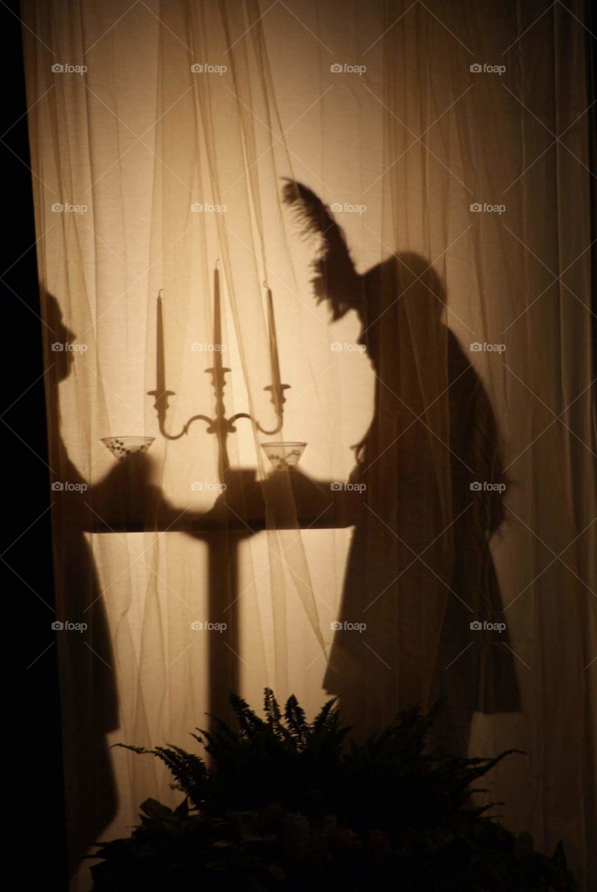 Behind The Curtain. Special Effect created for a Gatsby Party