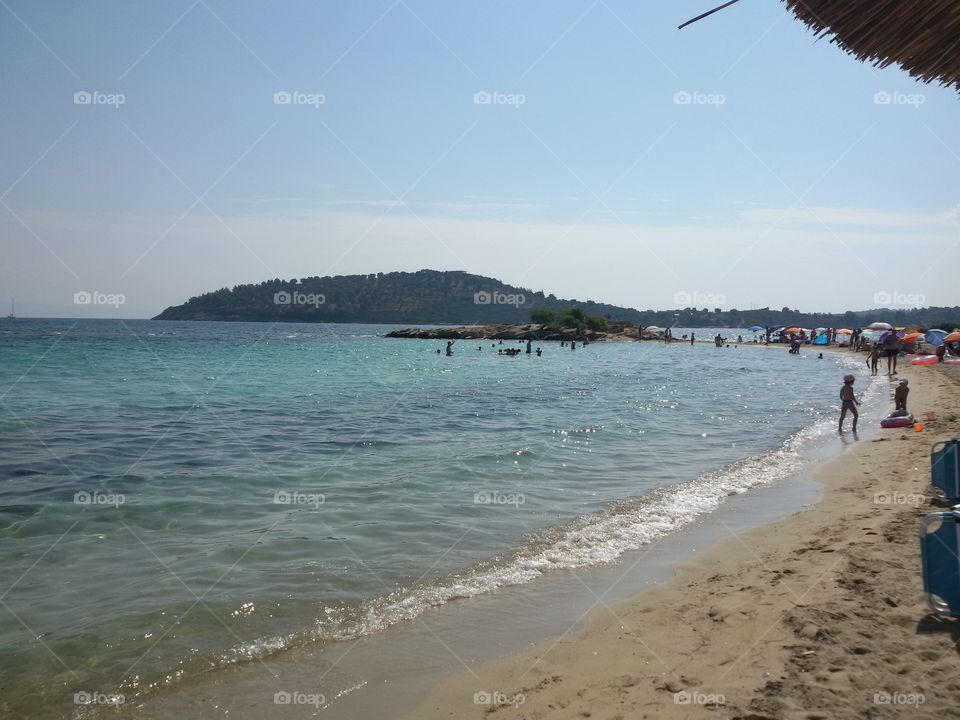 Beach,sand and sea in Greece