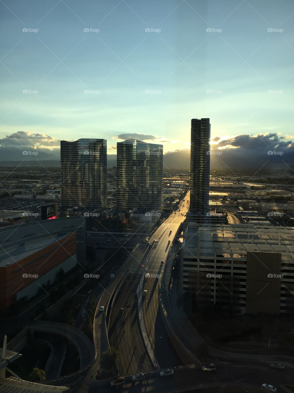city, morning, Las Vegas