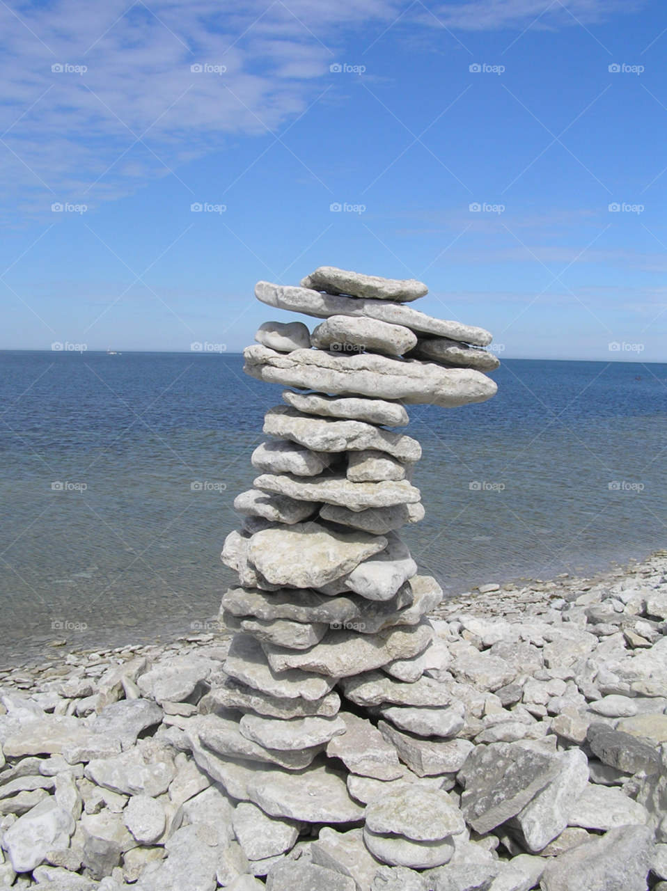 water sea gotland stone by MagnusPm