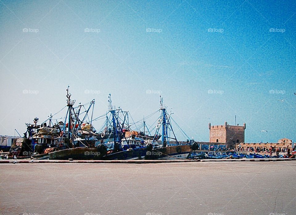 Fishing port in Morocco 