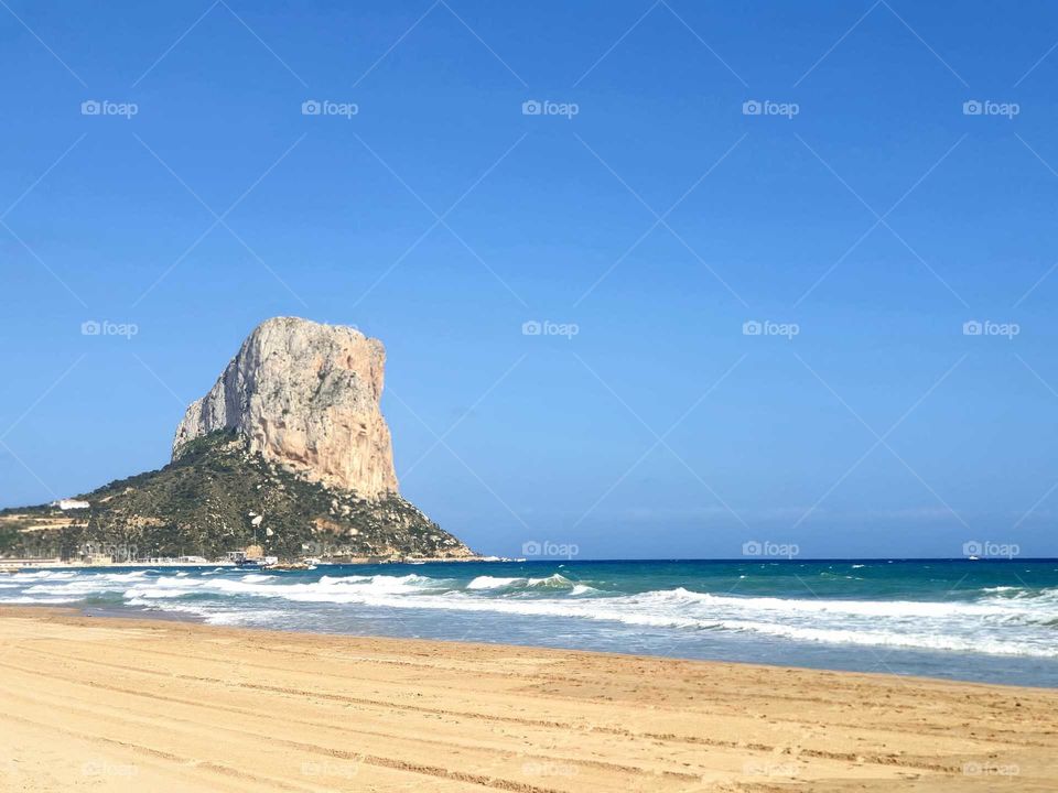 Beach#rock#sea#sand#nature#sky#waves