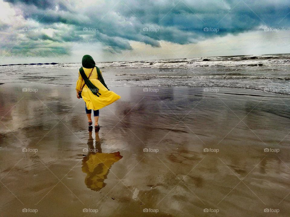 the girl at the Beach ⛱️