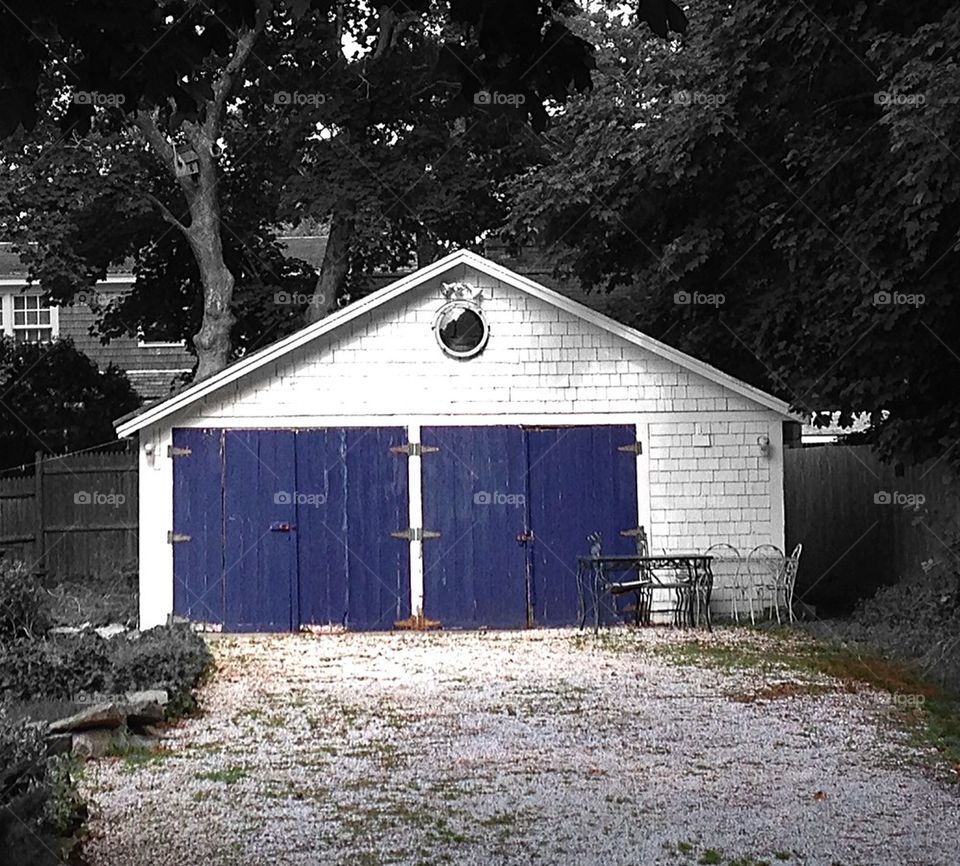 Blue doors