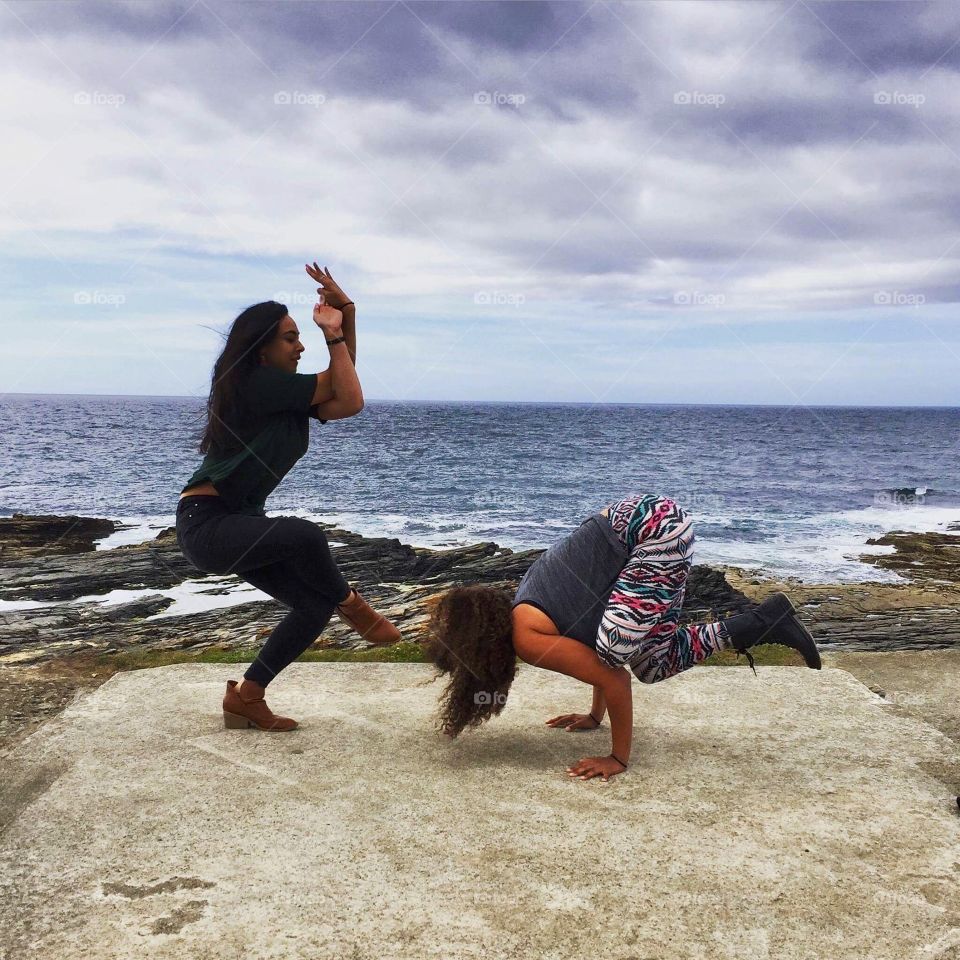 Yoga at hook head Ireland 