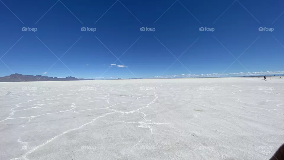 Bonneville salt lake flats 