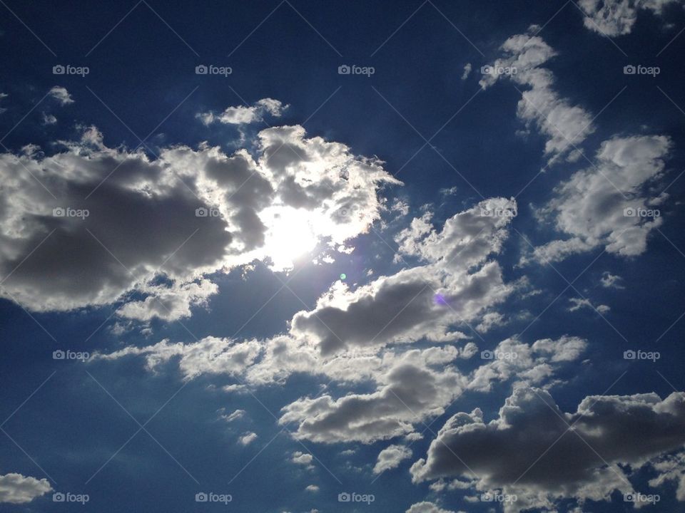 sky blue white clouds by itsAus