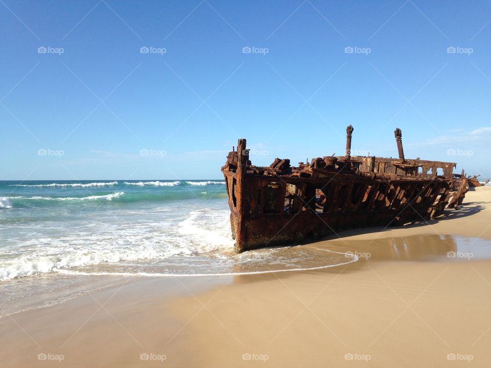 Ship wreck on Fraser Island 