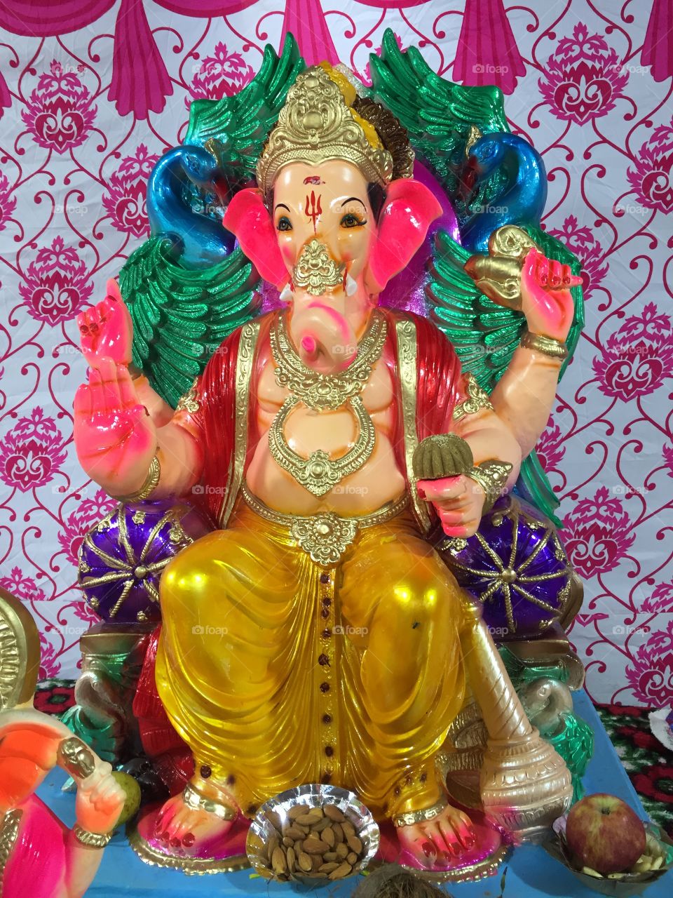 Statue of Ganpati God in the festival of Ganesh Chaturthi