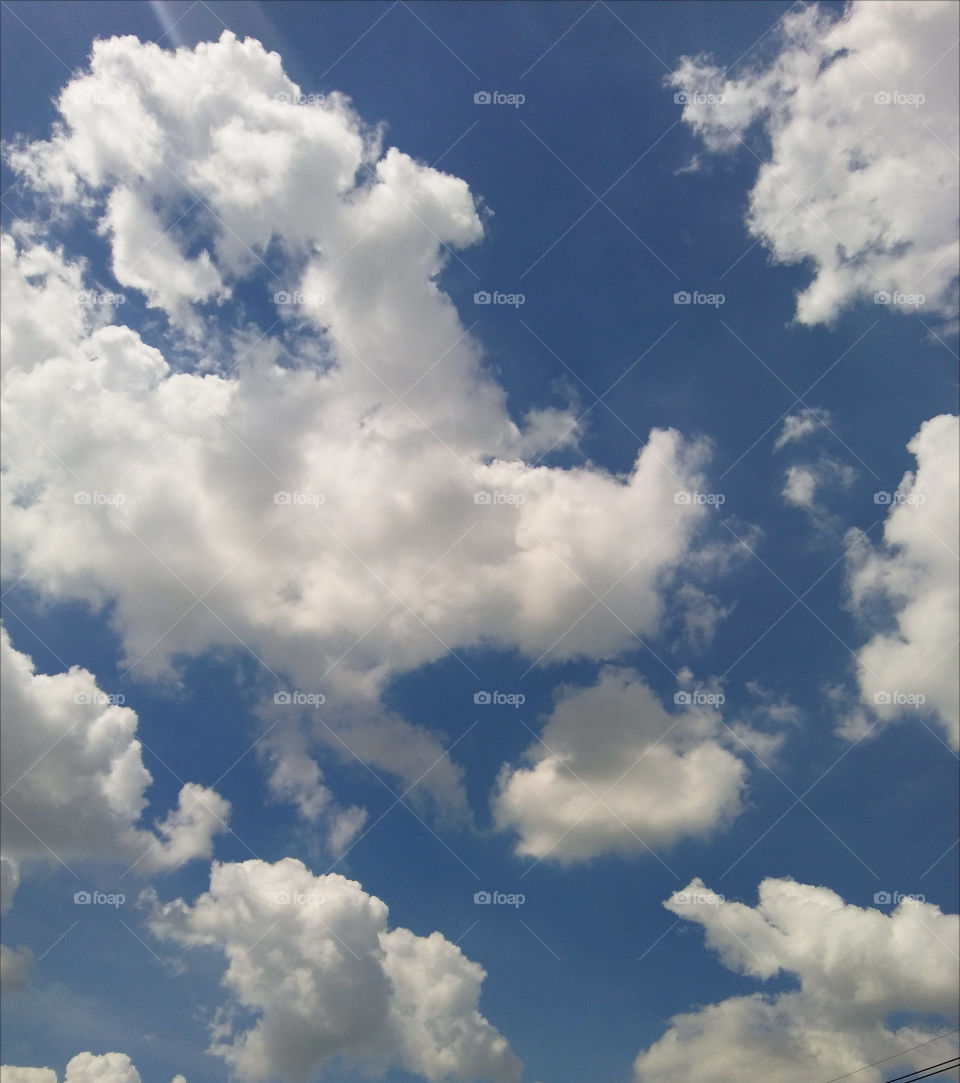 Blue sky white cloud