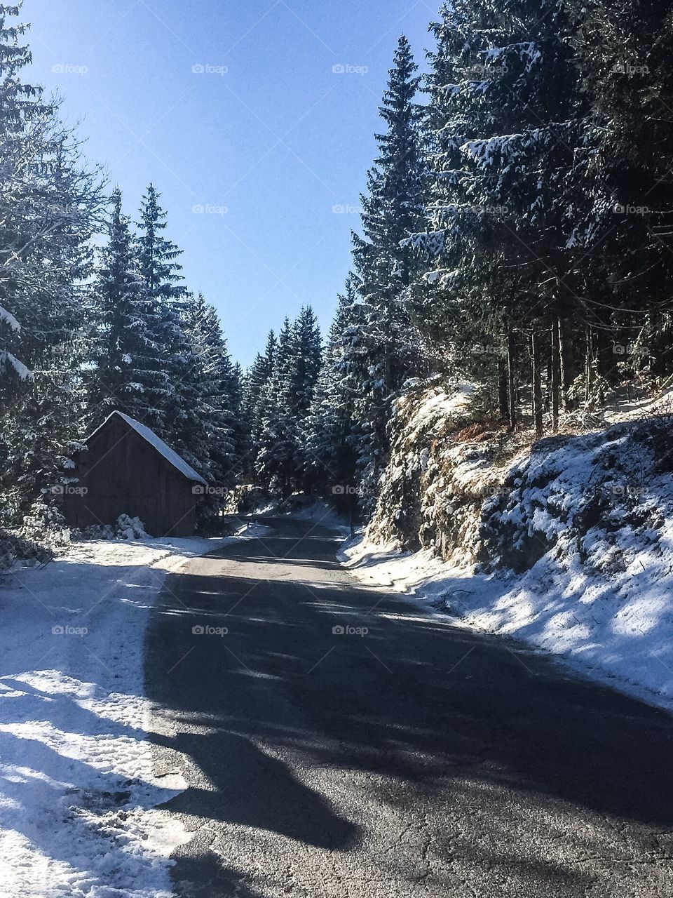 Road to winter fairytale 