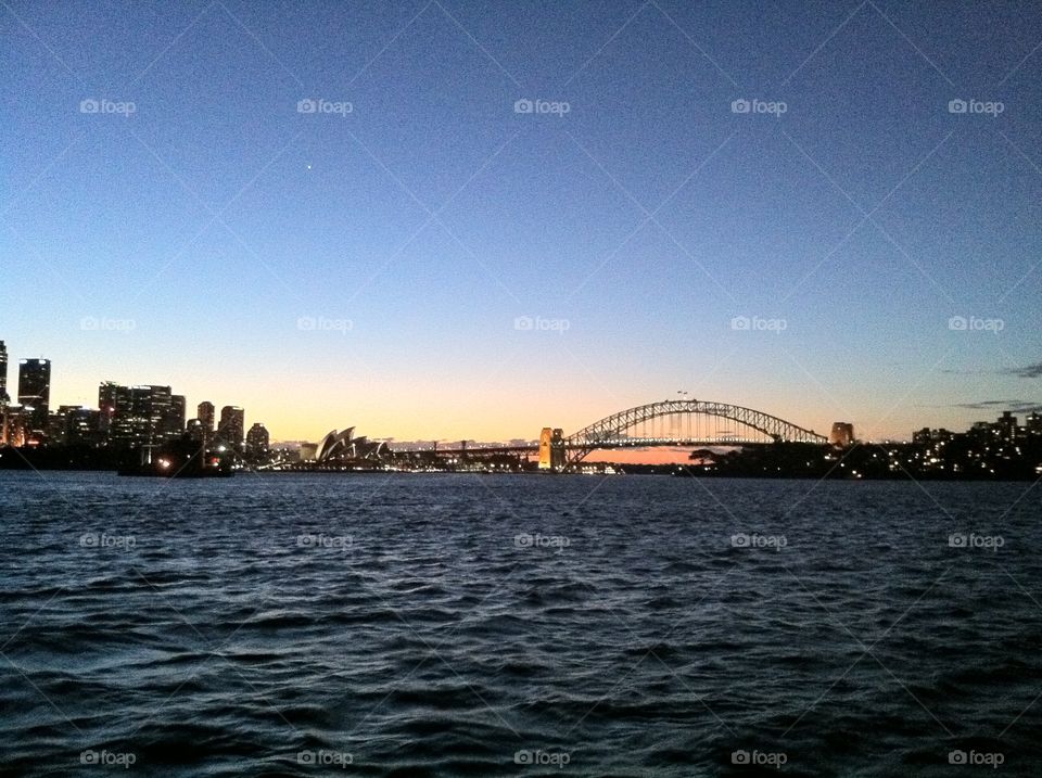 Out sailing on Sydney harbour, Australia 