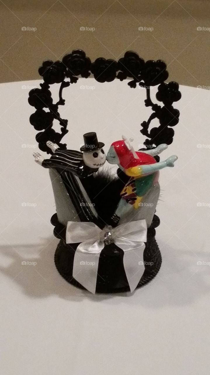 Wedding Cake Topper... May every Jack and Sally find each other.