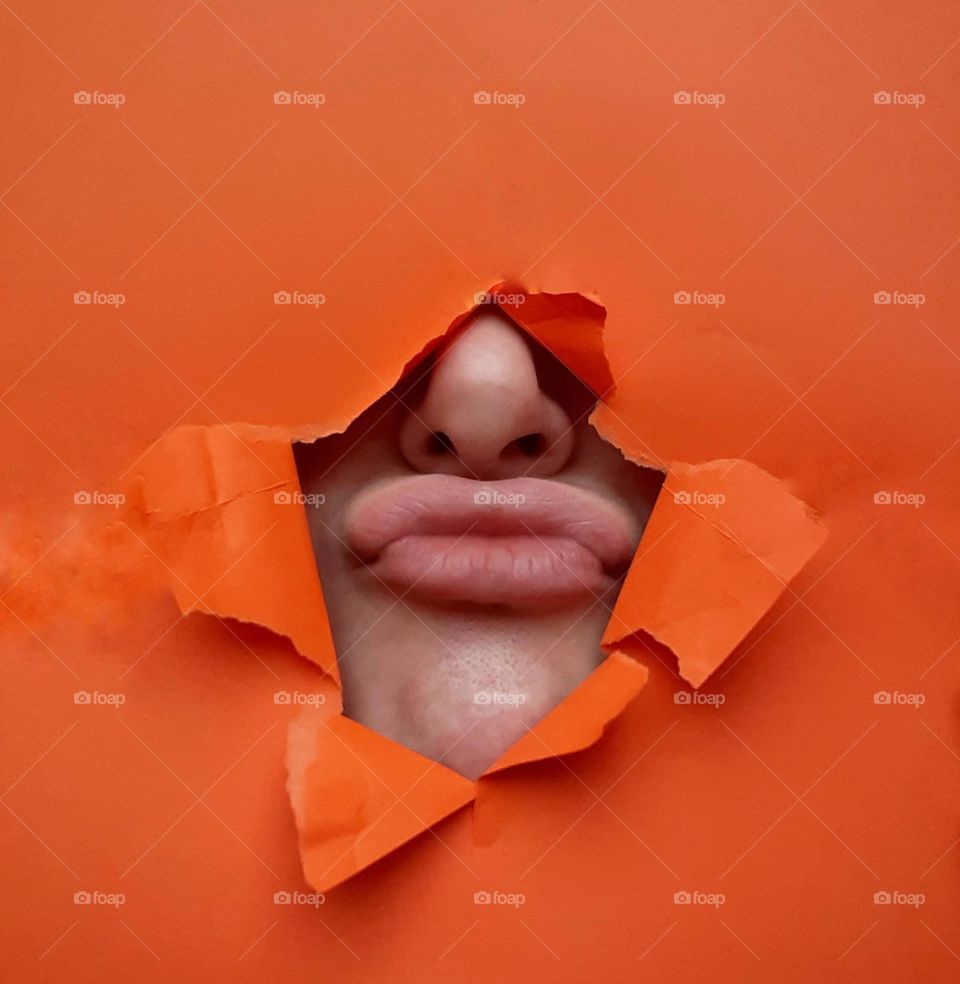 Contorting in front of the camera