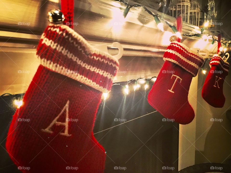 Stockings by the fireplace 