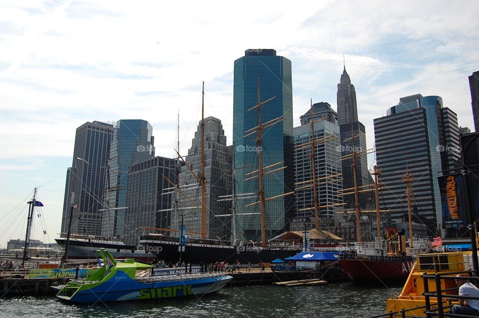 South street seaport and downtown