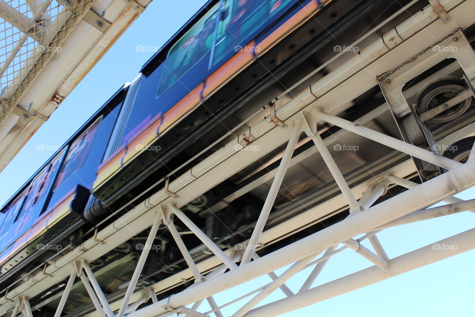 Las Vegas under train