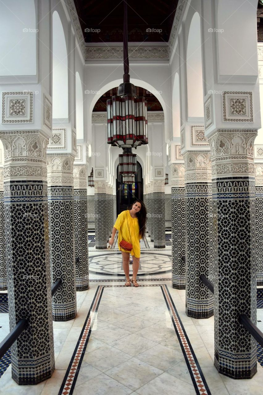 Enjoying la mamounia decoration in Marrakech 