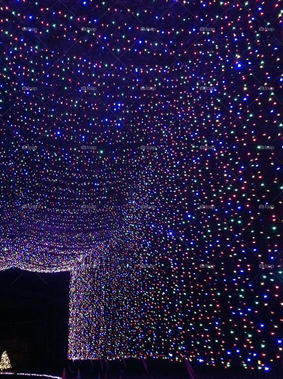 Christmas cave of lights