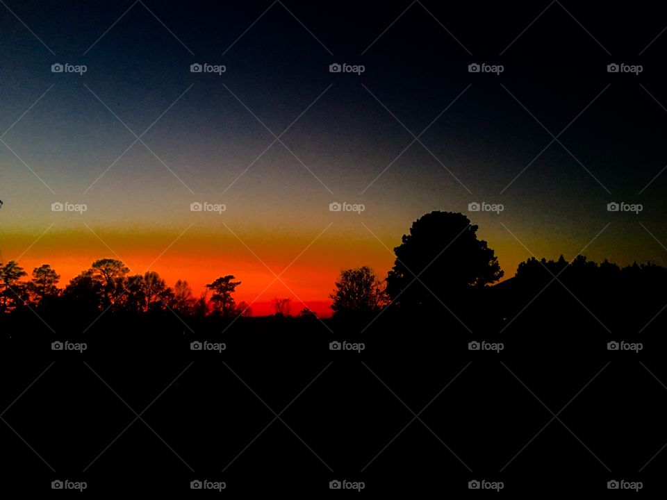 Sunset in Hereford, North Carolina 