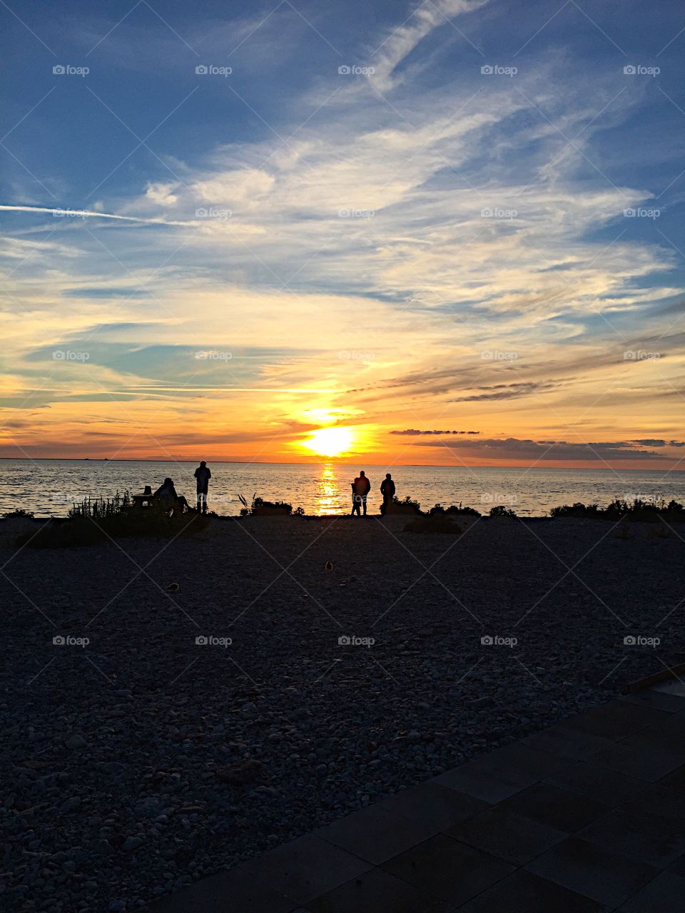 People watching the sunset! 