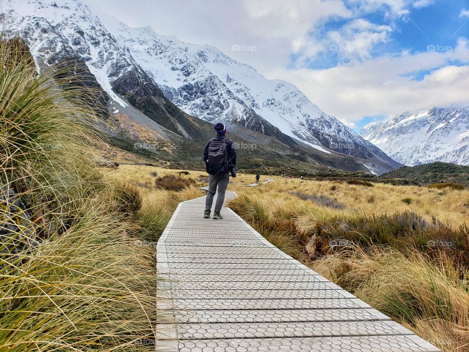 Hiking in Mount Cook