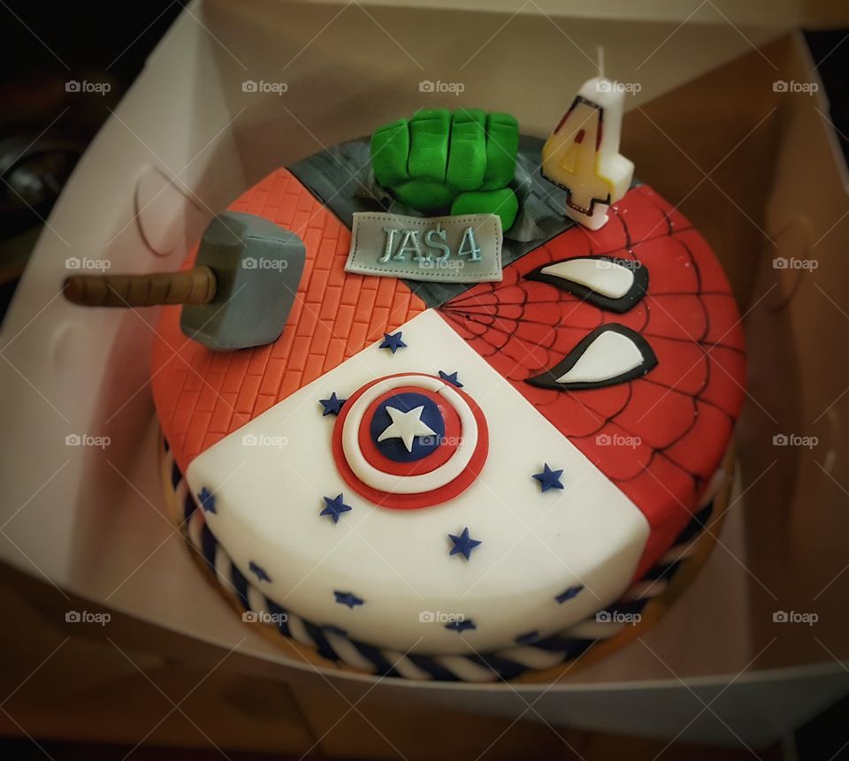 Superhero Cake