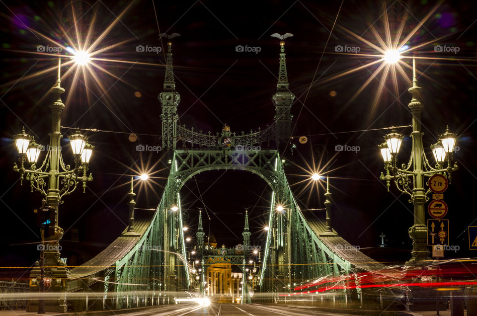 Metal bridge in Budapest
