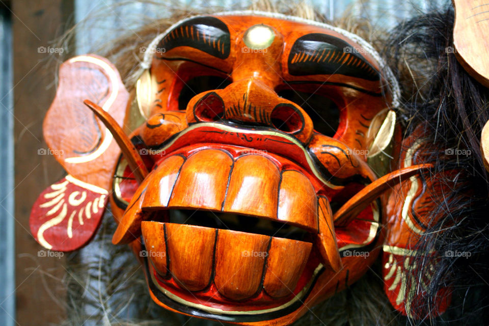 A monkey mask I found at a market in Bali.