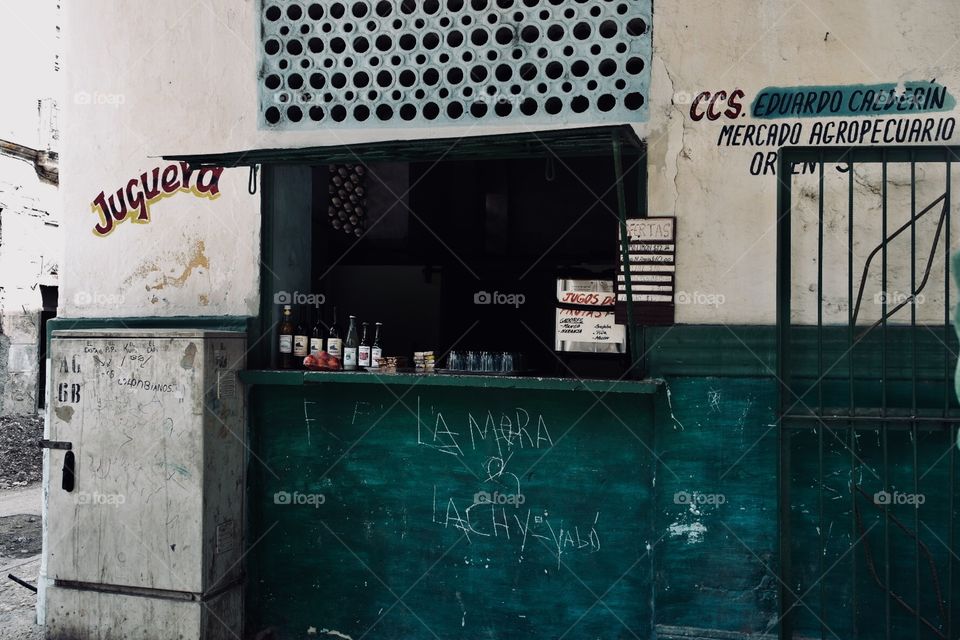 A Cuban kiosk in the streets of old Havanna 