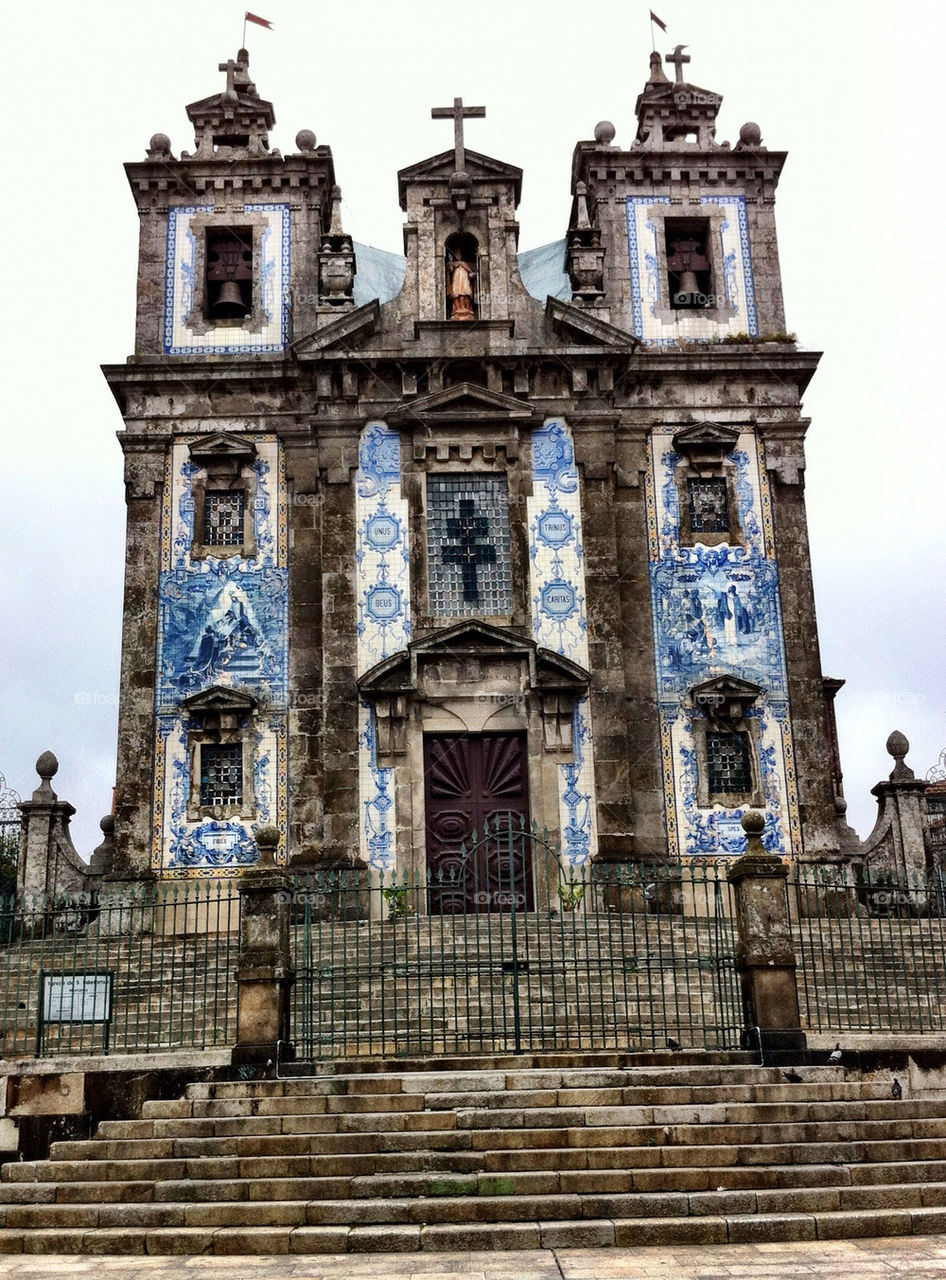 blue church facade saint by pixelakias
