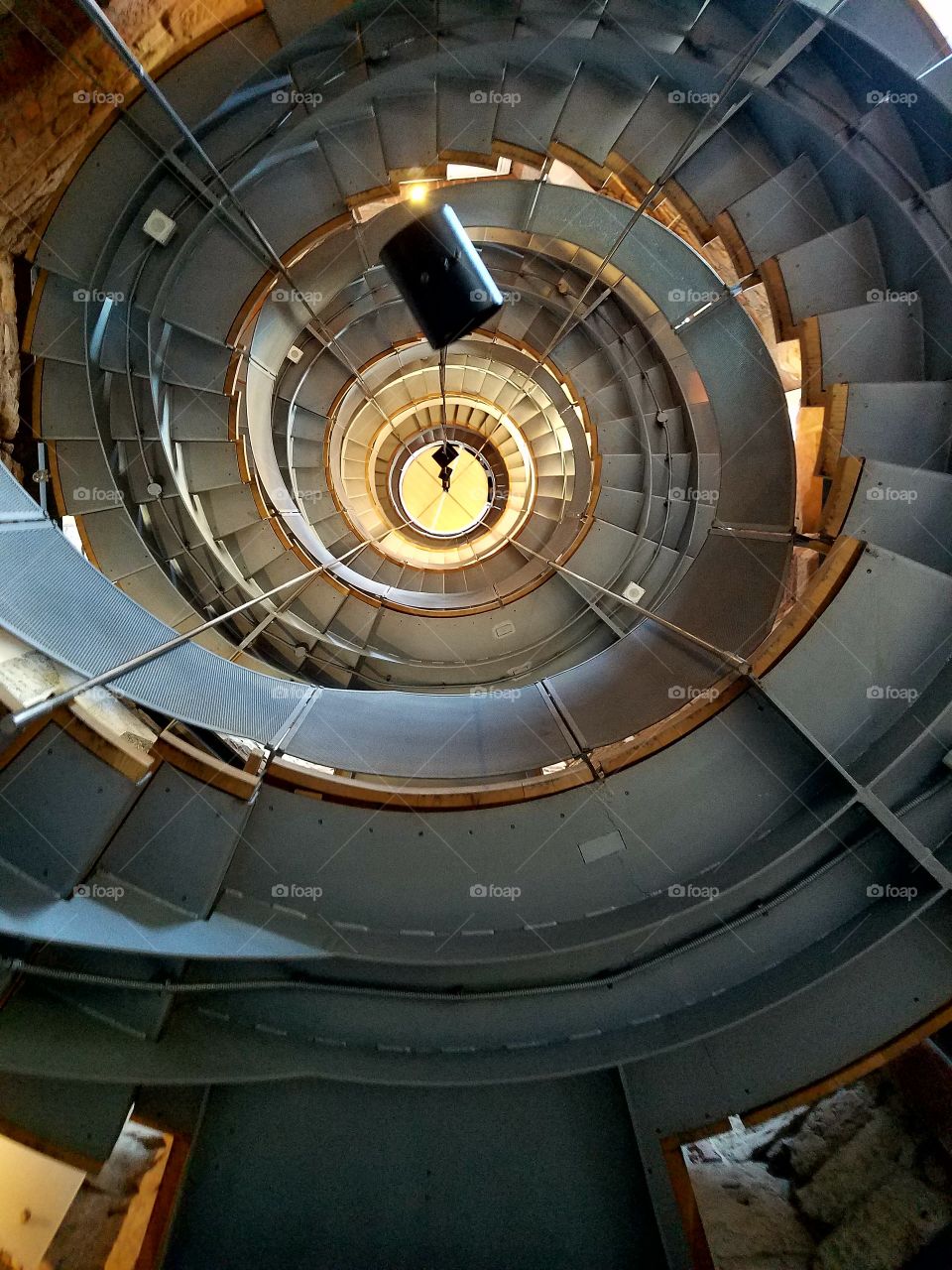 Spiral staircase inside The Lighthouse, Glasgow