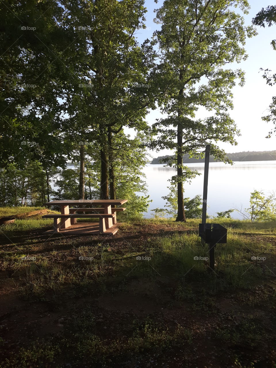 Camping and Picnic Area at the Lake