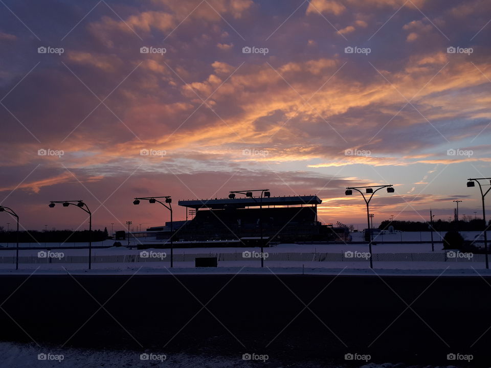 sunset at rideau carlton raceway