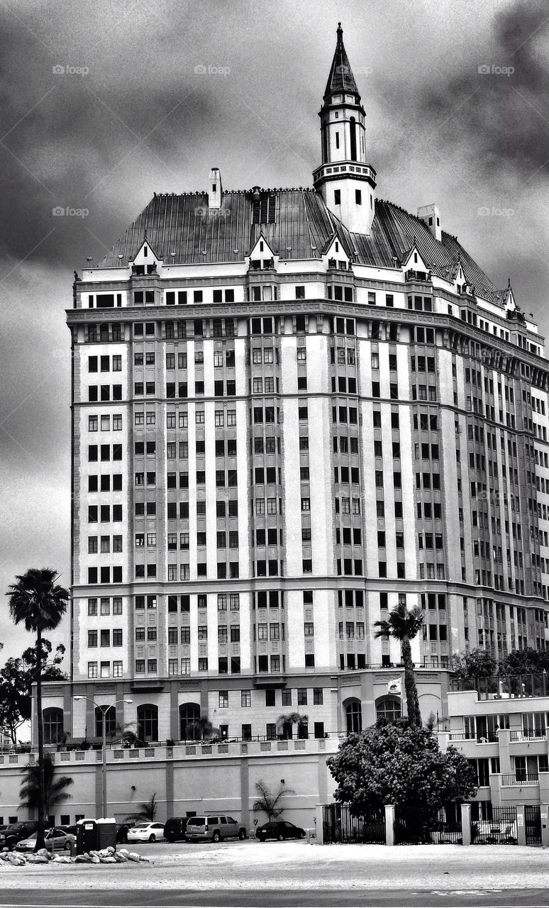 Building at the beach