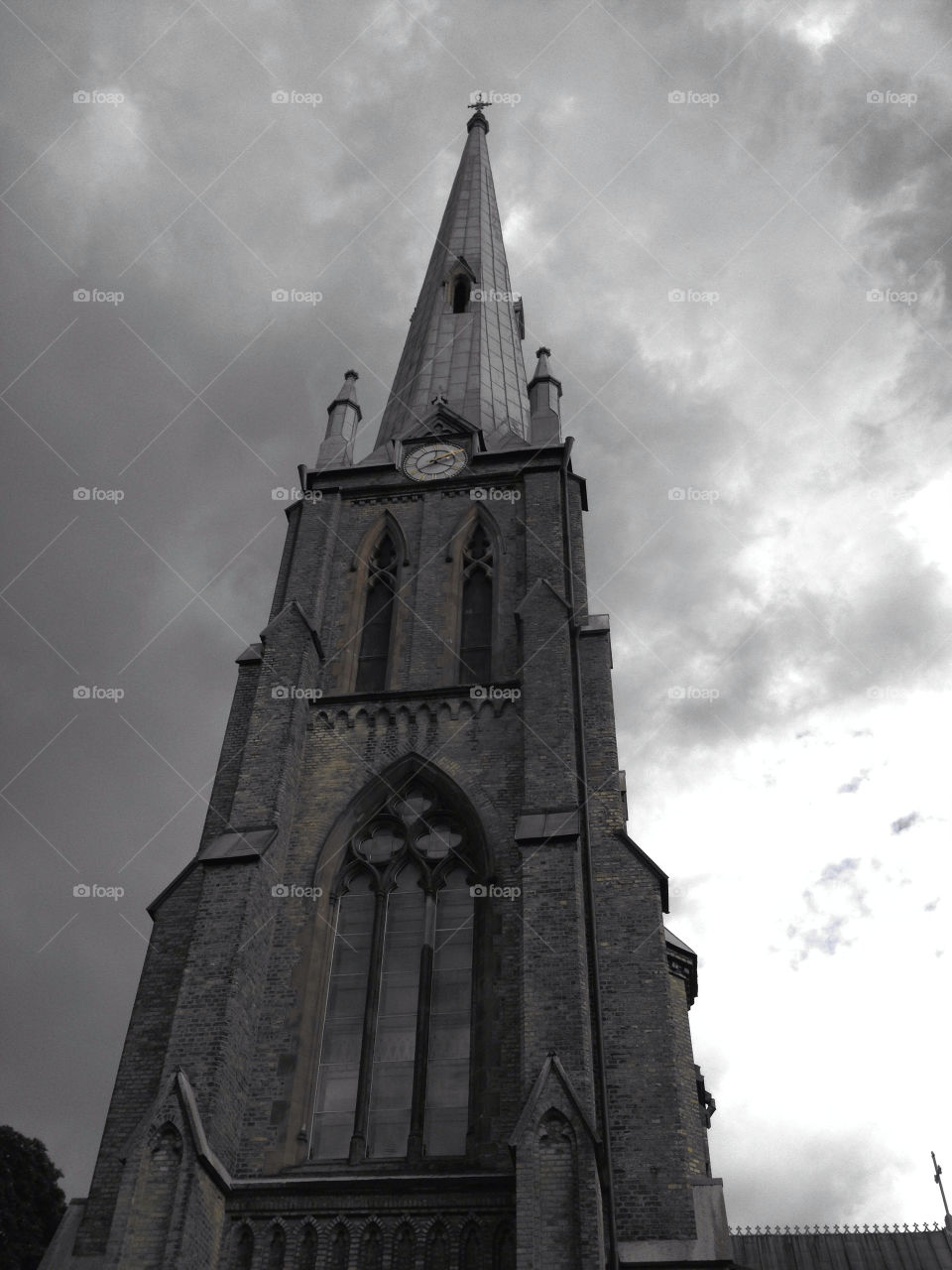 church religion clock tower by robbidoh