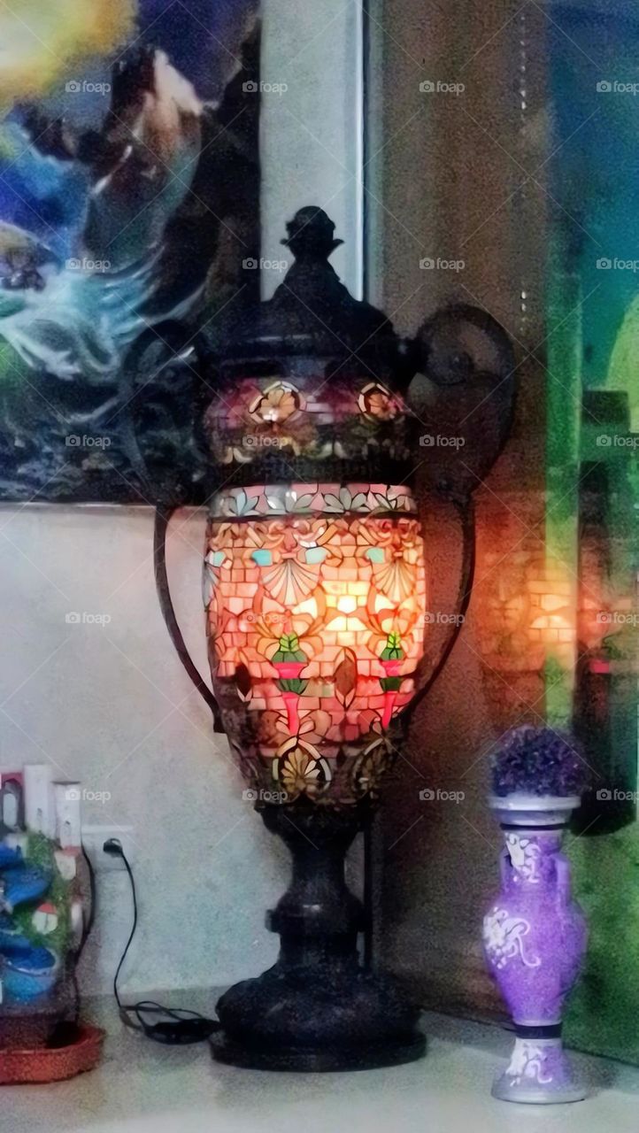 Moroccan heritage decor, Moroccan lantern, beautiful painting decor