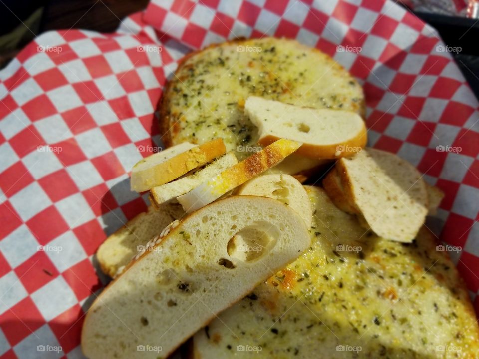 pizza bagel with bagel chips