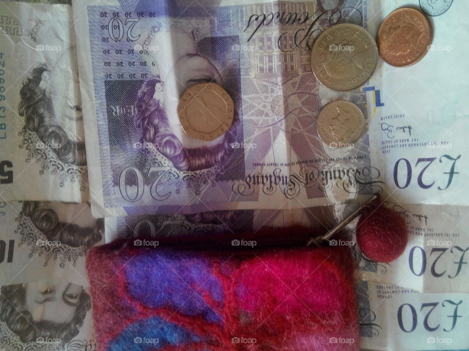 British money. Great British pounds