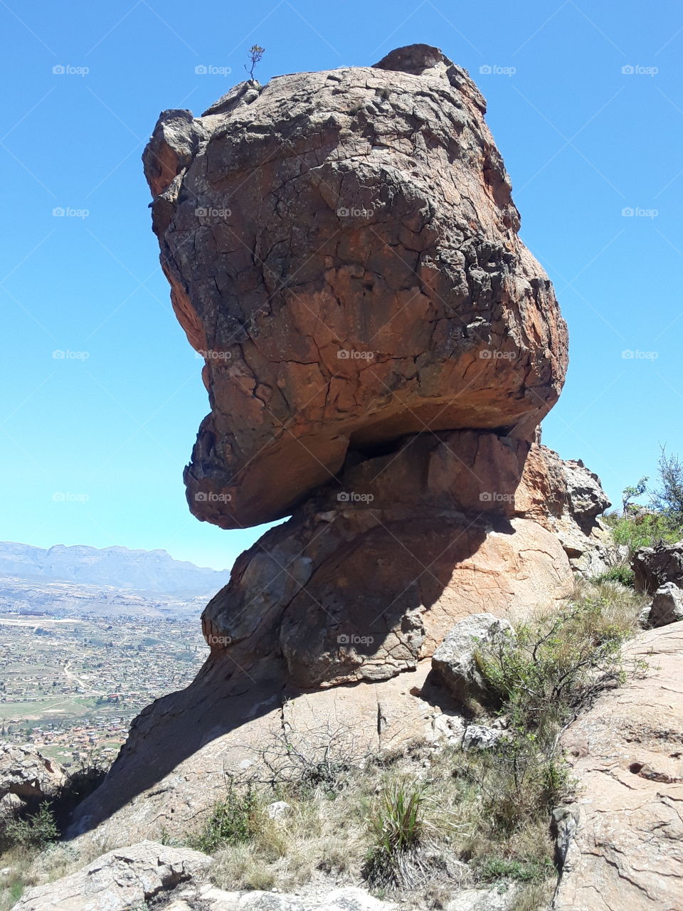 A rock pile at the mountain